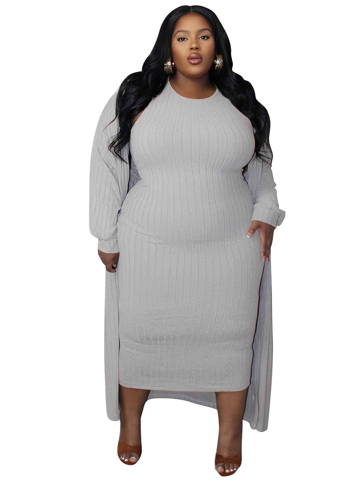 Sabina Plus Size two-piece suit