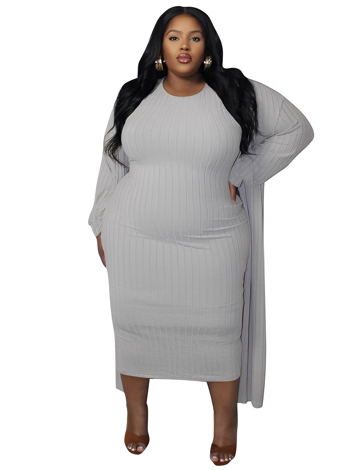 Sabina Plus Size two-piece suit