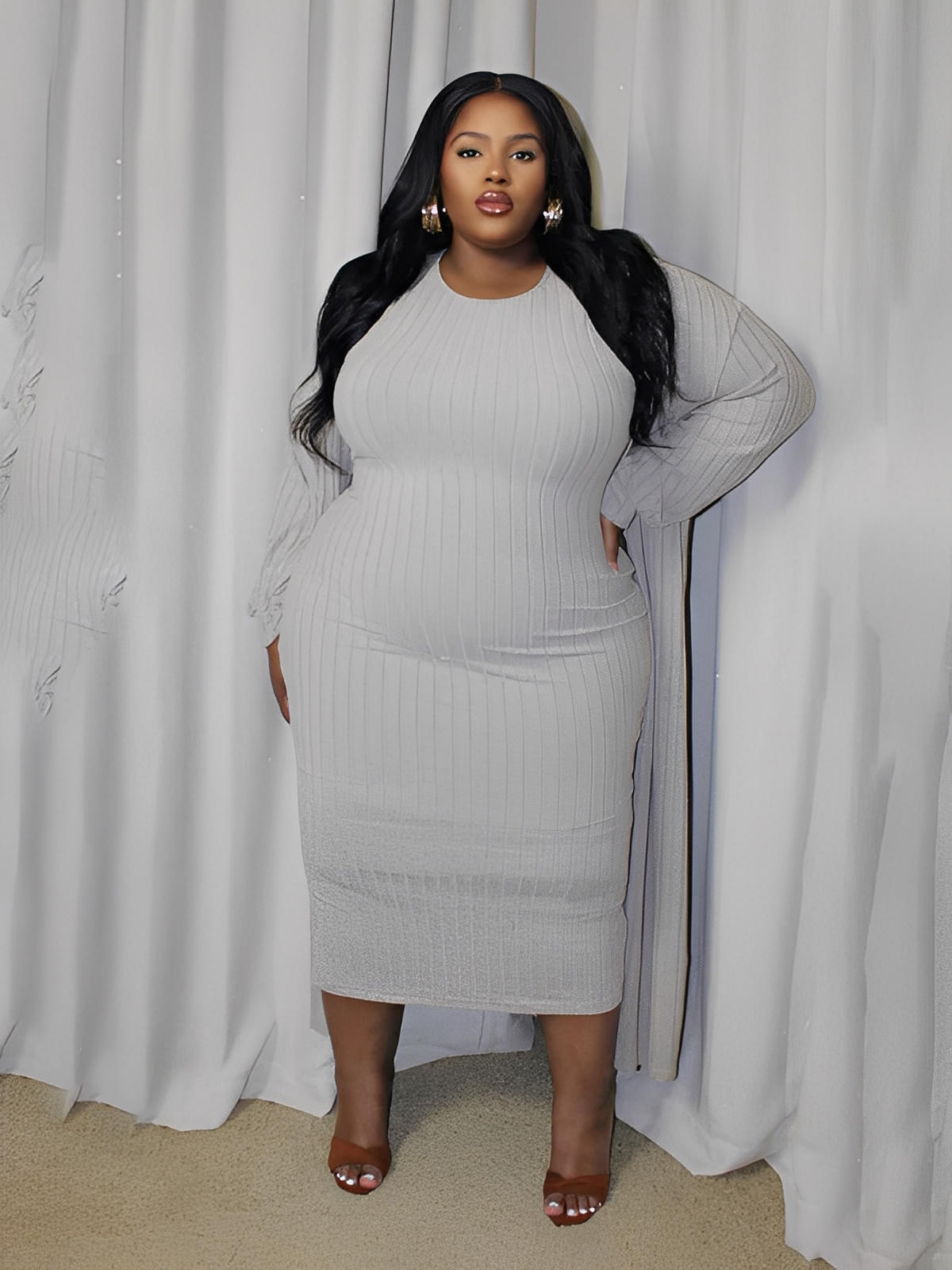 Sabina Plus Size two-piece suit