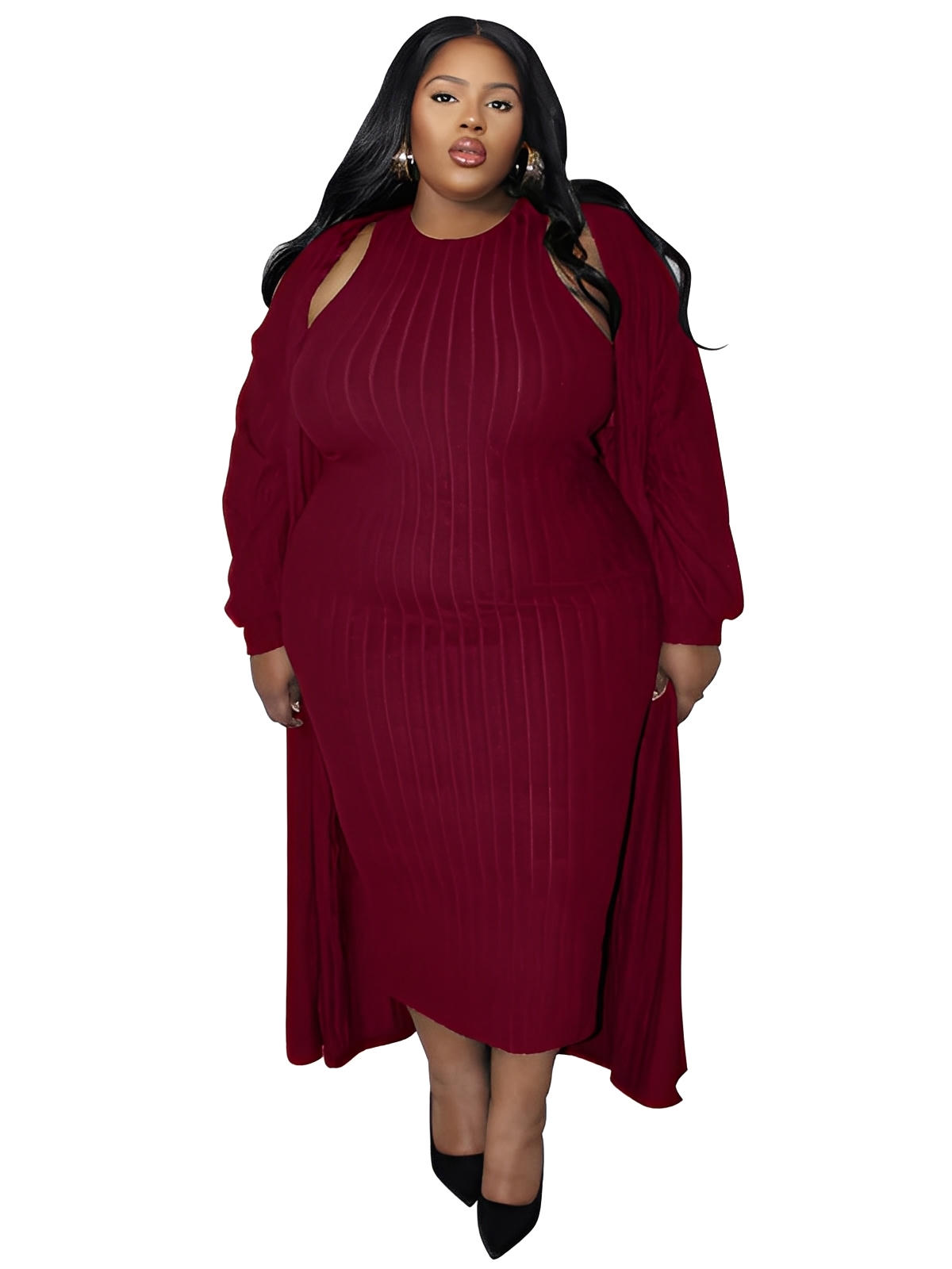 Sabina Plus Size two-piece suit