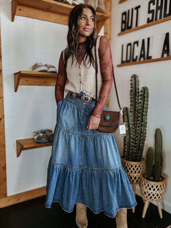 Meira Denim Skirt
