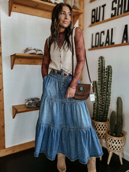 Meira Denim Skirt